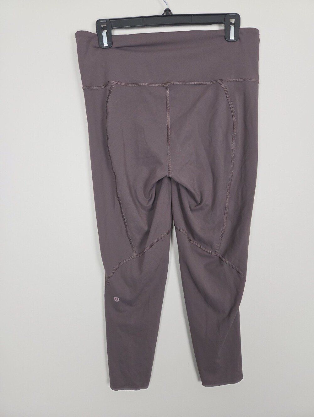 Lululemon X Soulcycle Set Sports Bra 24" Leggings Purple Taupe Womens 12 Everlux - Picture 8 of 11